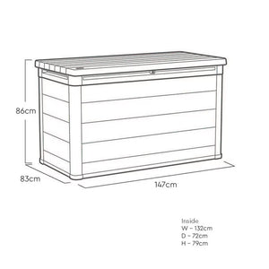 Keter Ashwood Signature 870 Litre (230 Gallon) Outdoor Storage Deck Box