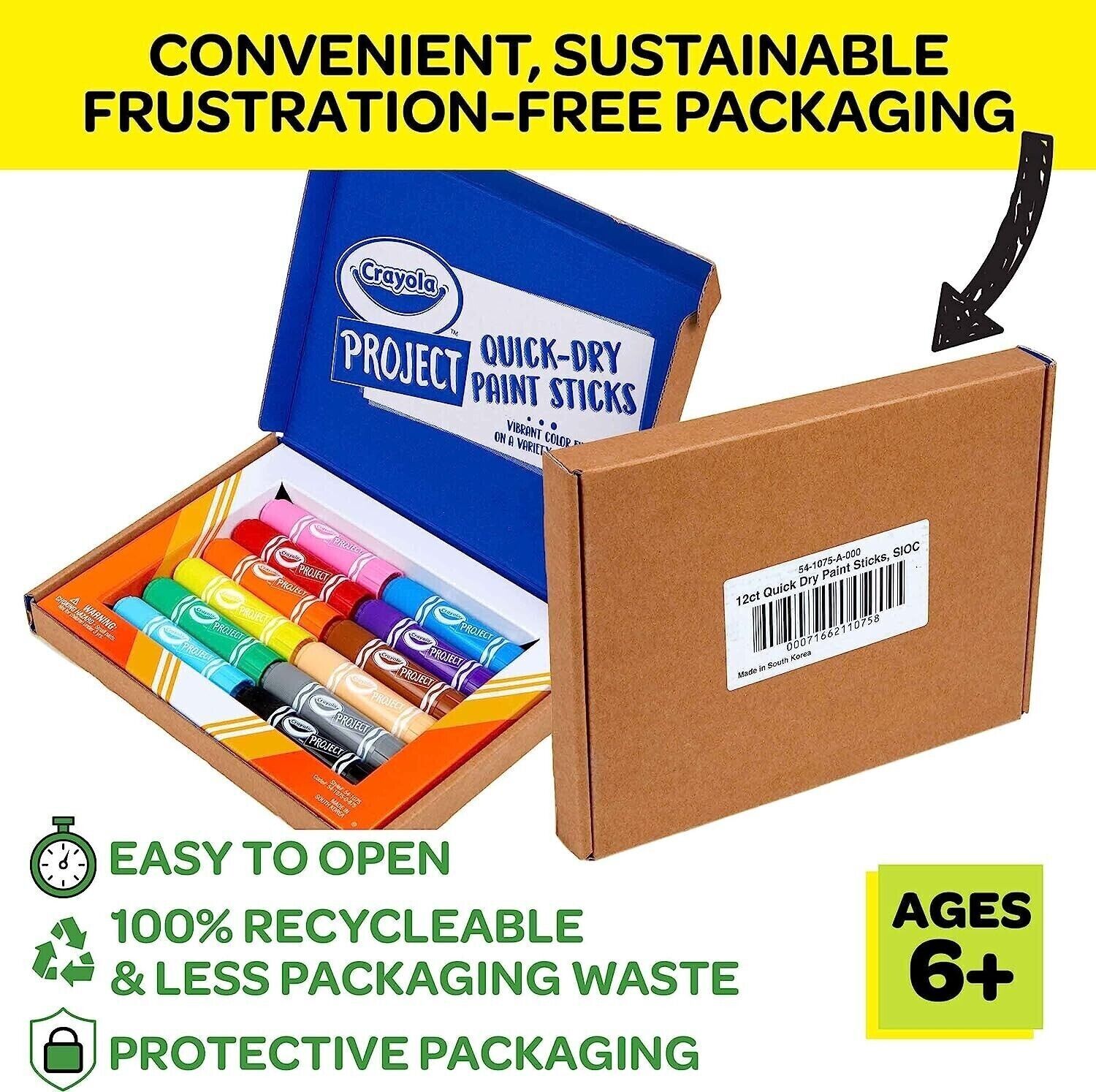 Crayola Quick Dry Paint Sticks Paint Set image 7