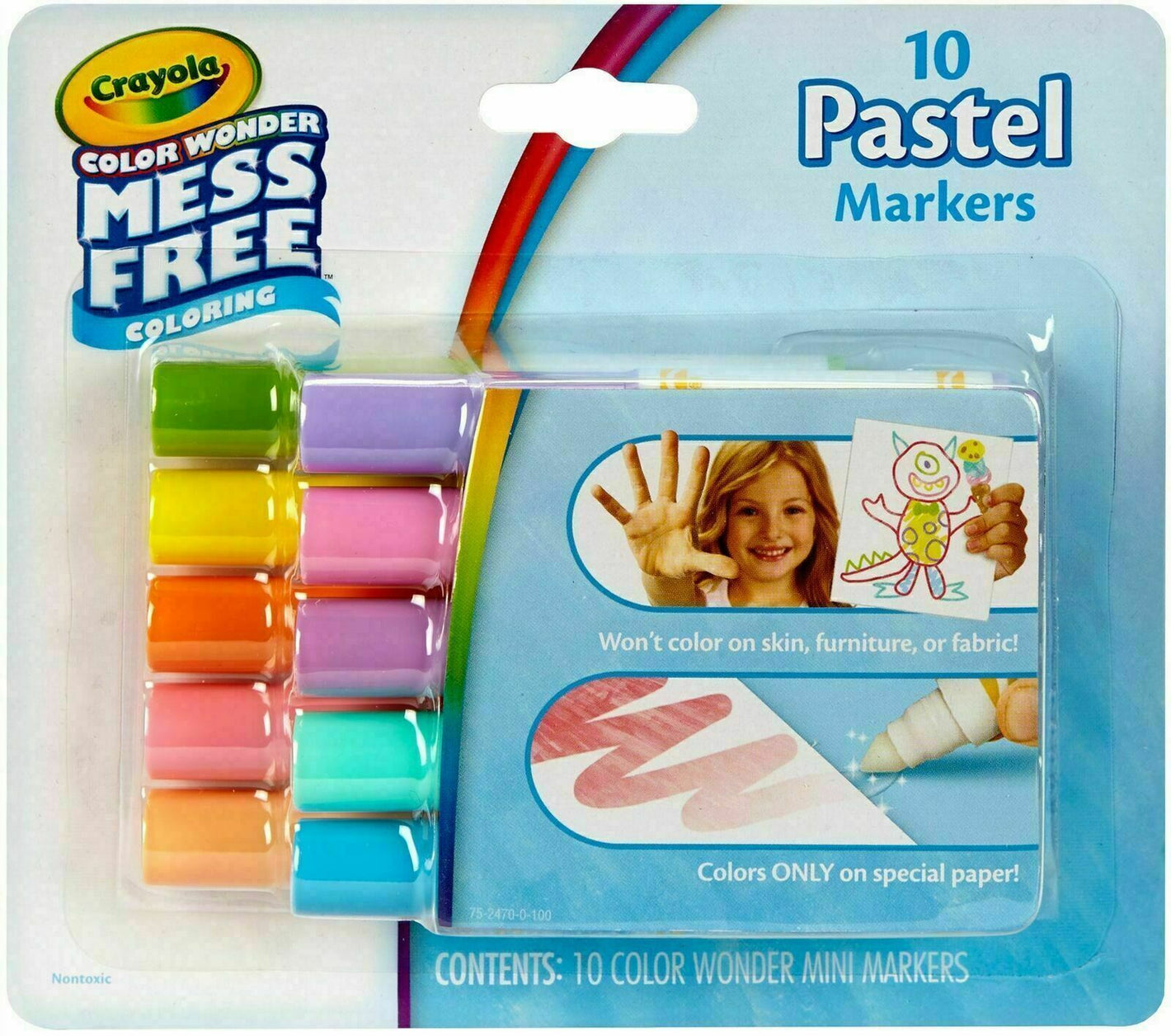Crayola Color Wonder Pastel Mini Markers image 0