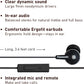 Panasonic Earphones with Microphone Black image 1