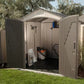 Lifetime 7ft x 7ft Outdoor Storage Shed Model 60042 | 7.18m³ | UV Protected | Lockable Doors | Ivory