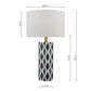 Lampe de table en céramique Weylin