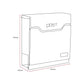 Boîte aux lettres à chargement par le haut Phoenix Estilo MB0123KS en acier inoxydable avec serrure à clé