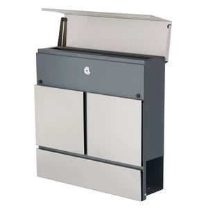 Phoenix Estilo Top Loading Letter Box MB0124KS in Stainless Steel with Key Lock