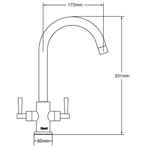 Deva Nelson Mono Kitchen Sink Mixer Tap, Model NTN104
