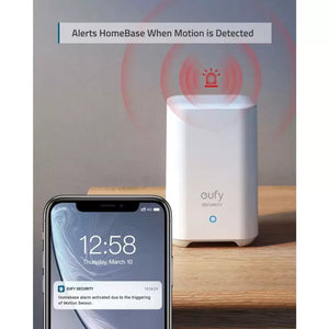 Eufy Security Motion Sensor 3-Pack | 100° Coverage | Up to 9m Range | Adjustable Sensitivity | App Alerts