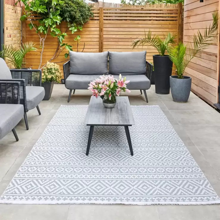 Concept Looms Jazz Blue Indoor Outdoor Rug,