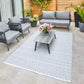 Concept Looms Jazz Blue Indoor Outdoor Rug,