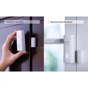 Eufy Security Entry Sensor 3-Pack | 1.5in Gap Detection | 100dB Siren | 2-Year Battery | HomeBase Required