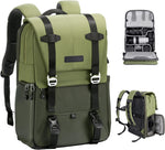 20L Camera Backpack, Camera Bags for Photographers Large Capacity Camera Case with Raincover 15.6 Inch Laptop Compartment Photography Backpack
