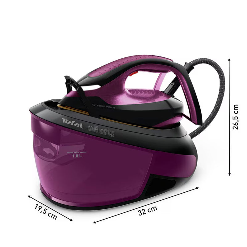 Tefal SV8154G0 Express Vision Steam Generator in Black/Purple