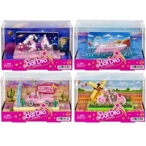 Barbie Mini Land The Movie Vehicle Collection with Two 1.5‑inch Dolls image 0
