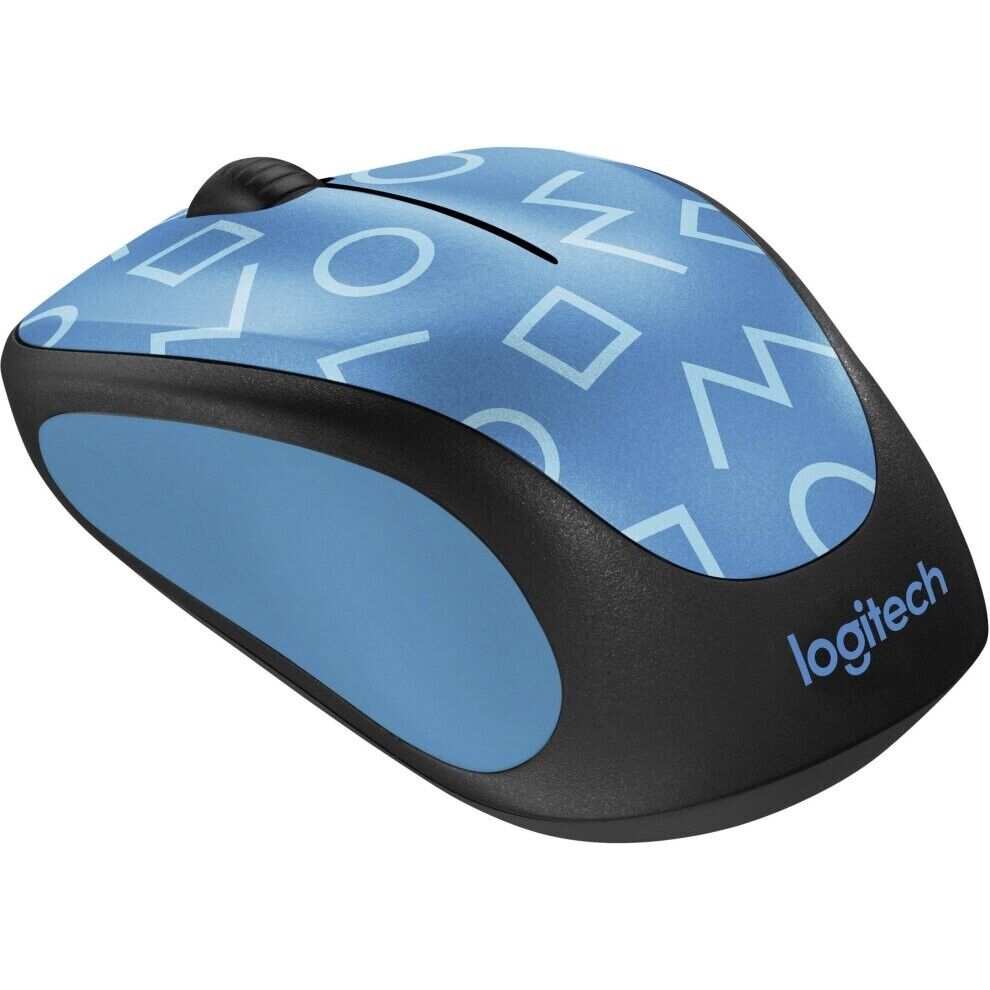 Logitech -Optical Wireless Mouse Blue-ETech image 1