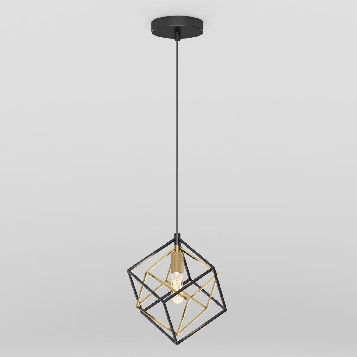 Artika Imperium 1-Pendant Light Fixture in Black & Gold