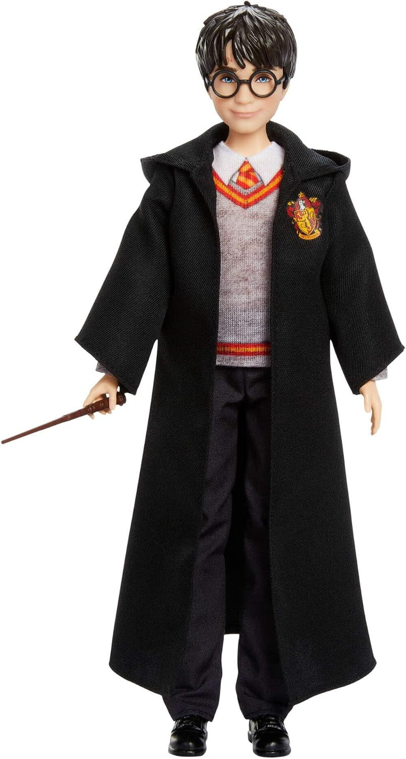 Harry Potter Toys, Harry Potter Fashion Doll in Removable Signature Hogwarts Uniform with Wand Accessory, Inspired by the Movie, JGM18