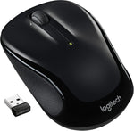 M325S Wireless Mouse, 2.4 Ghz with USB Receiver, 1000 DPI Optical Tracking, 18-Month Life Battery, Pc/Mac/Laptop/Chromebook - Black