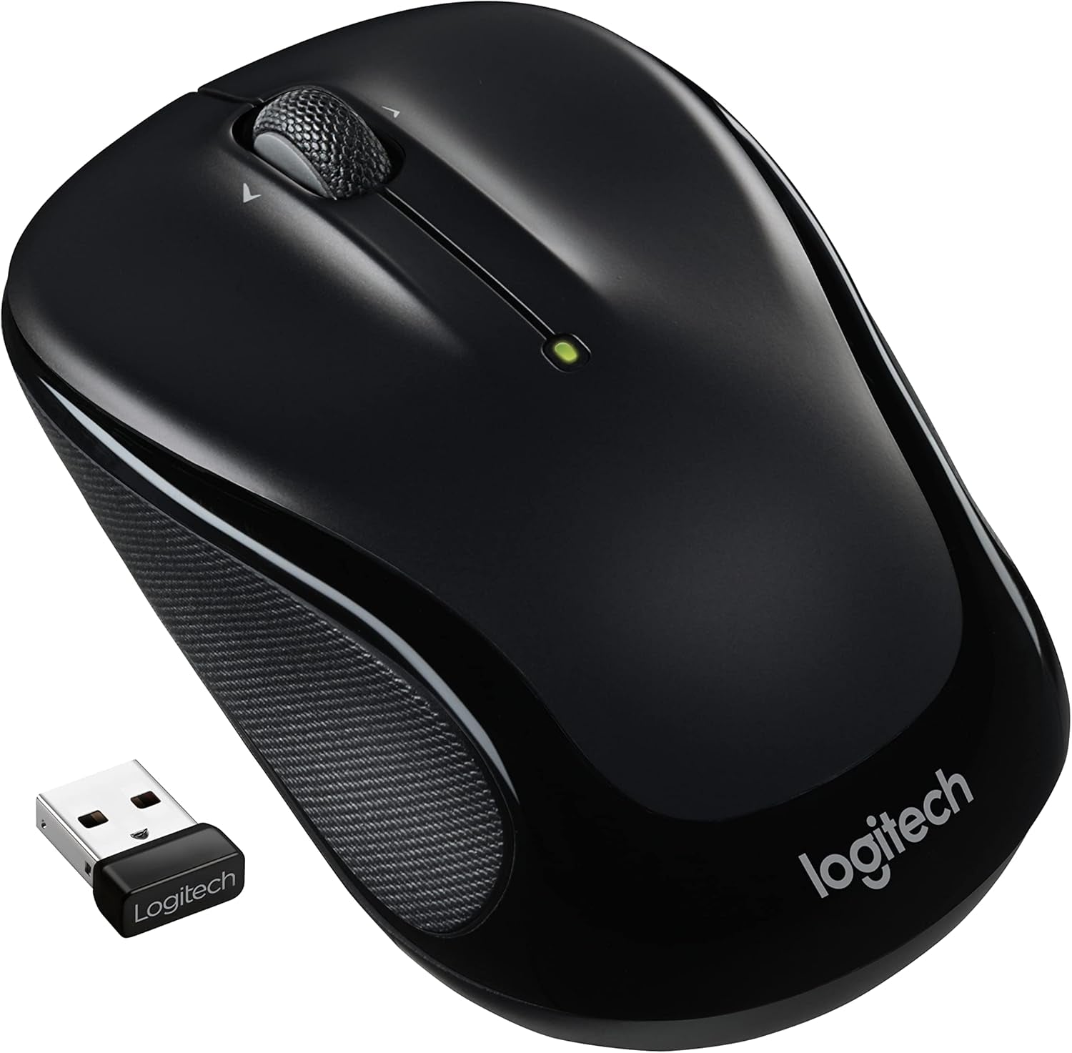 M325S Wireless Mouse, 2.4 Ghz with USB Receiver, 1000 DPI Optical Tracking, 18-Month Life Battery, Pc/Mac/Laptop/Chromebook - Black