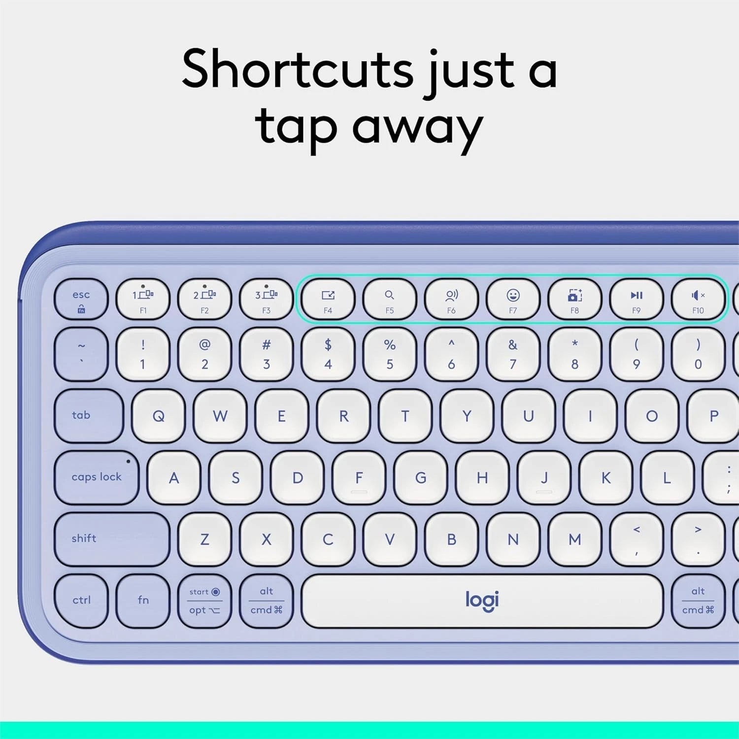 Logitech POP ICON Keys Wireless Bluetooth Keyboard image 12