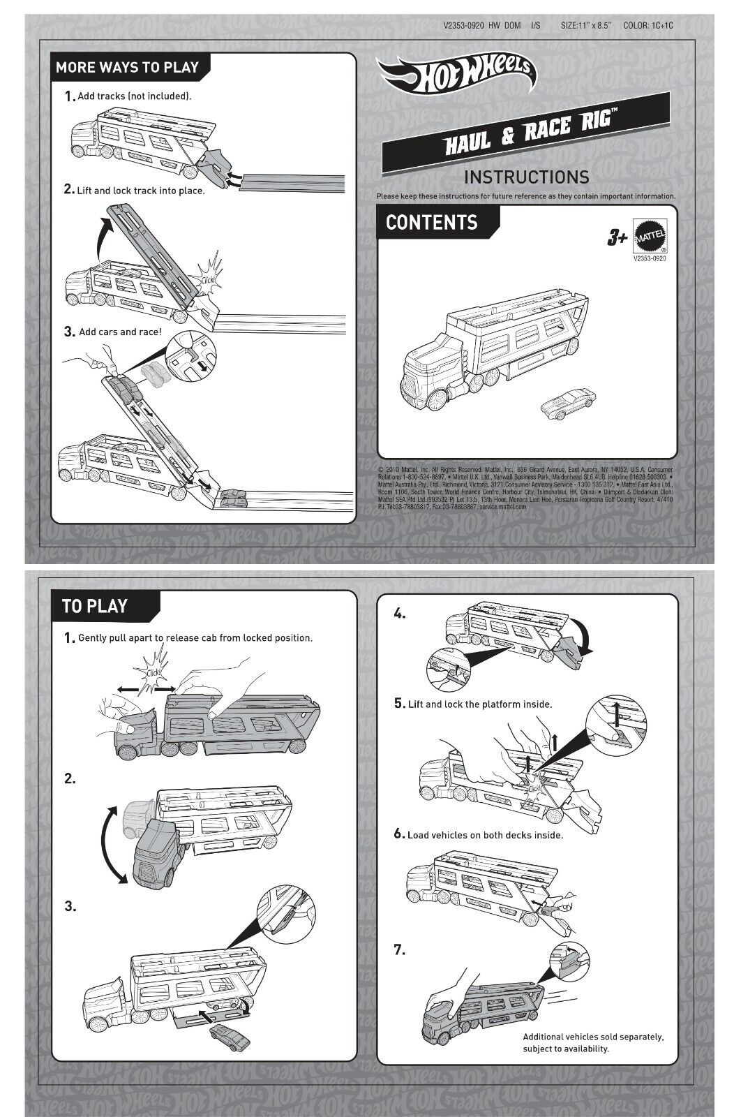 Hot Wheels Mega Hauler +4 Cars image 5