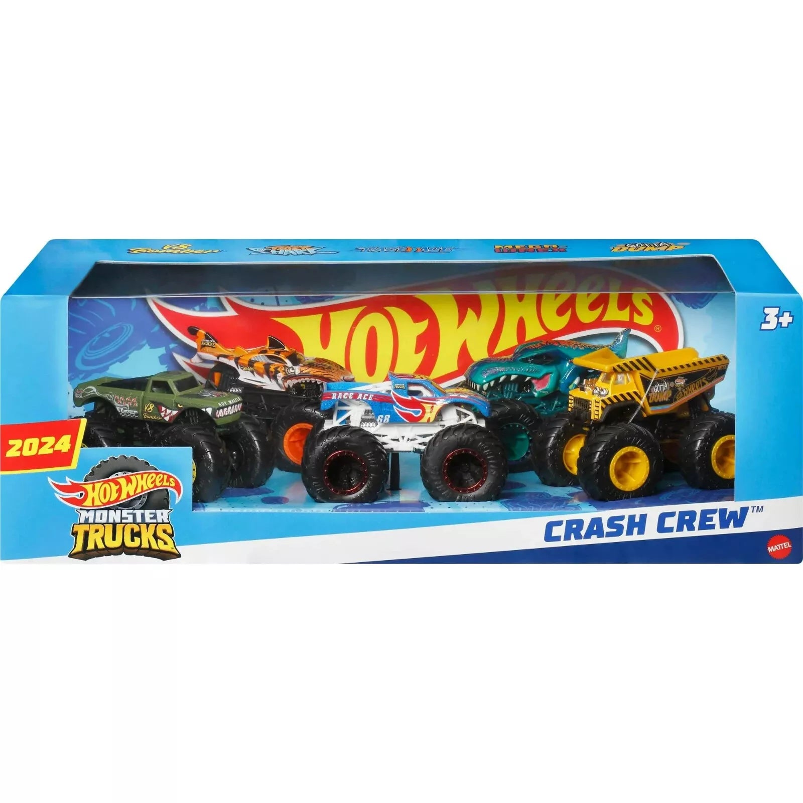 Hot Wheels Monster Trucks Crash Crew, 1:64 5-Pack image 3
