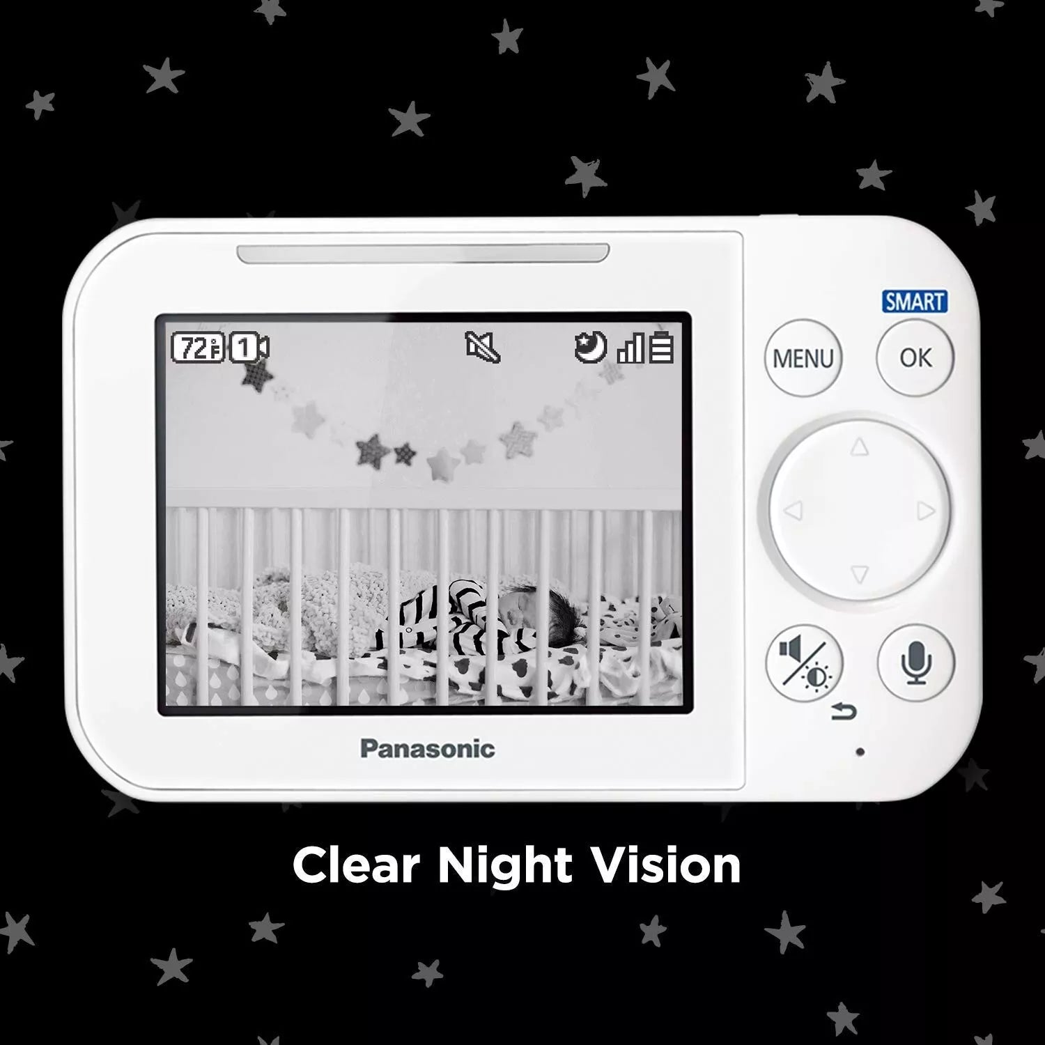 Panasonic Baby Monitor with Camera and Audio White image 3