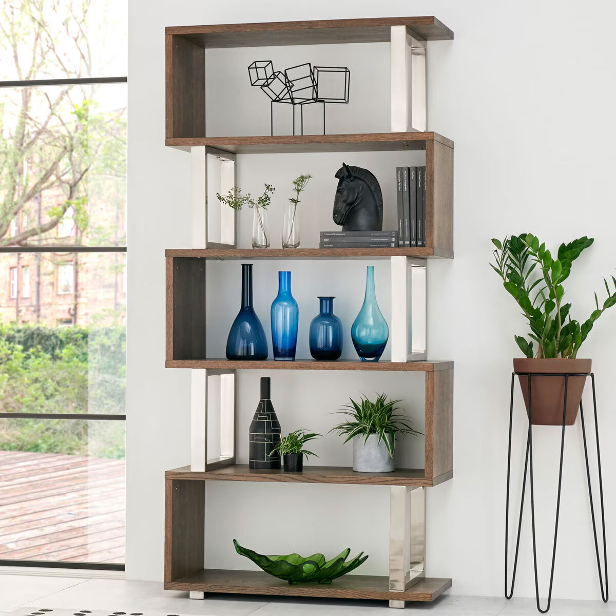 Bentley Tivoli Dark Oak Open Display Bookcase image 0