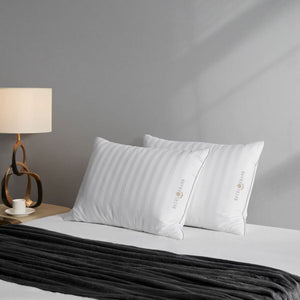 Hotel Grand Feather & down Rolled Pillow, 2 Pack