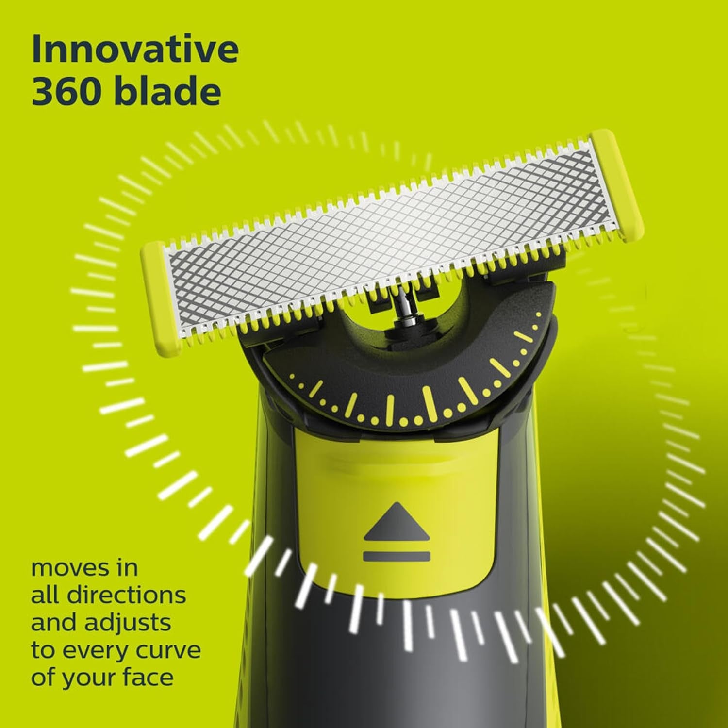 Philips  Oneblade 360 Blades, Genuine Replacement Blades for Oneblade Electric Shaver and Trimmer, Durable Stainless Steel, 5 Pack, QP450/80