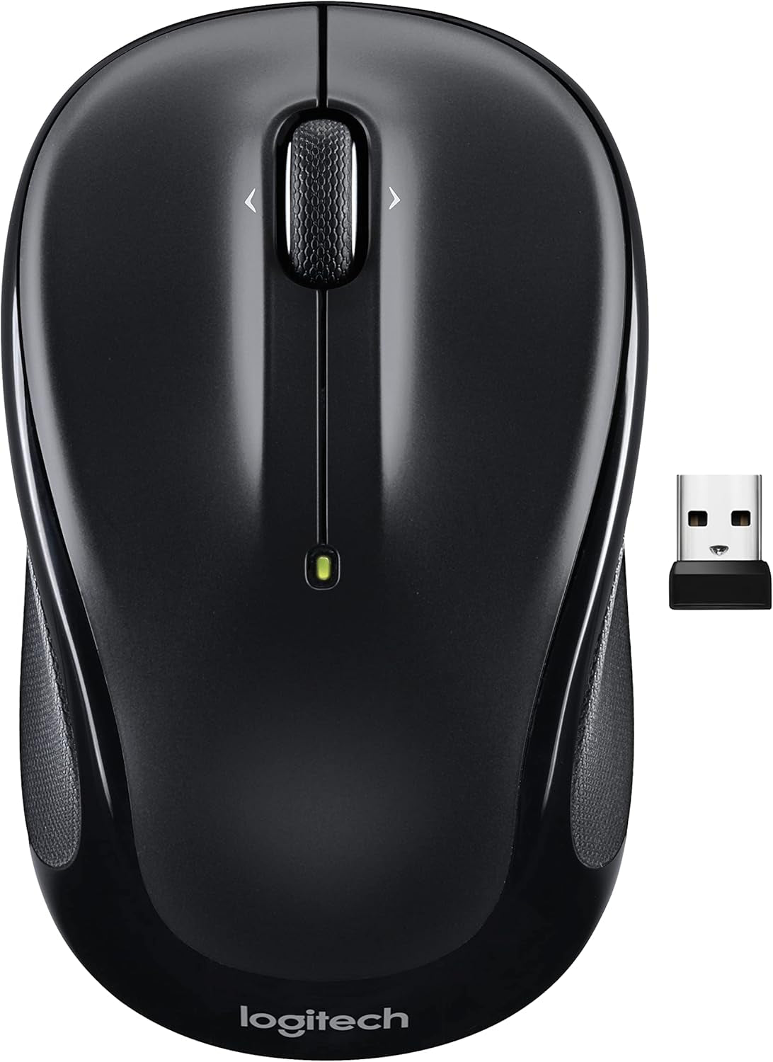 M325S Wireless Mouse, 2.4 Ghz with USB Receiver, 1000 DPI Optical Tracking, 18-Month Life Battery, Pc/Mac/Laptop/Chromebook - Black