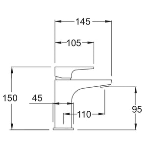 Mitigeur de lavabo Methven Mono Amio