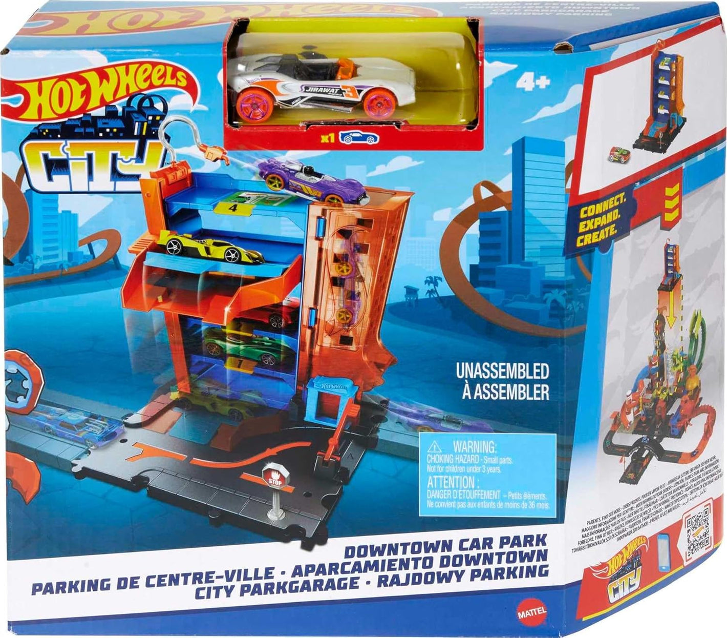 Coffret de jeu Hot Wheels City Parking du centre-ville