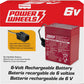 Batterie de remplacement rechargeable rouge 6 volts pour Power Wheels