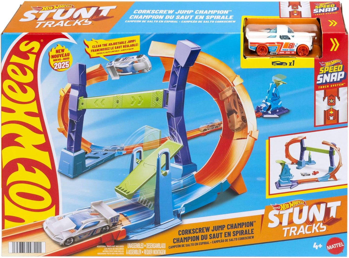 Circuit Hot Wheels Flip & Jump Corkscrew Loop