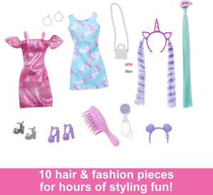 Poupée Barbie Fun & Fancy Hair avec cheveux extra-longs et colorés