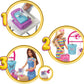 Coffret Barbie Crée et Vends Boutique avec poupée brune et outils de design métallisés