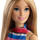 Poupée Barbie et accessoires comprenant chaussures, sac à main et lunettes de soleil