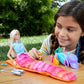 Poupée Barbie Malibu et plus de 10 accessoires, coffret camping avec chiot
