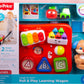 Chariot d'apprentissage Fisher Price Pull And Play unisexe