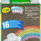 Crayola Chalk Washable Anti-Roll 16-Piece