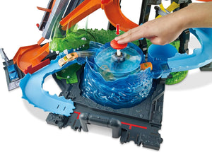 Hot Wheels Ultimate Gator Car Wash ascenseur, circuit fou Whirlpool Colour Shifter