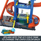 Coffret de jeu Hot Wheels City Tunnel de lavage de voitures à couleurs changeantes
