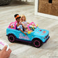 Hot Wheels Barbie RC SUV et autocollants, camion jouet à piles