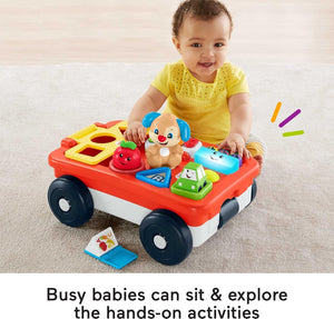 Chariot d'apprentissage Fisher Price Pull And Play unisexe