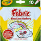 Ensemble de marqueurs pour tissu Crayola, marqueurs à pointe fine