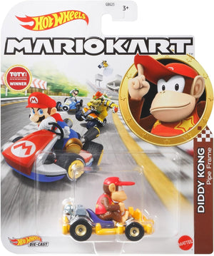 Hot Wheels Mario Kart Diddy Kong Cadre en tuyau