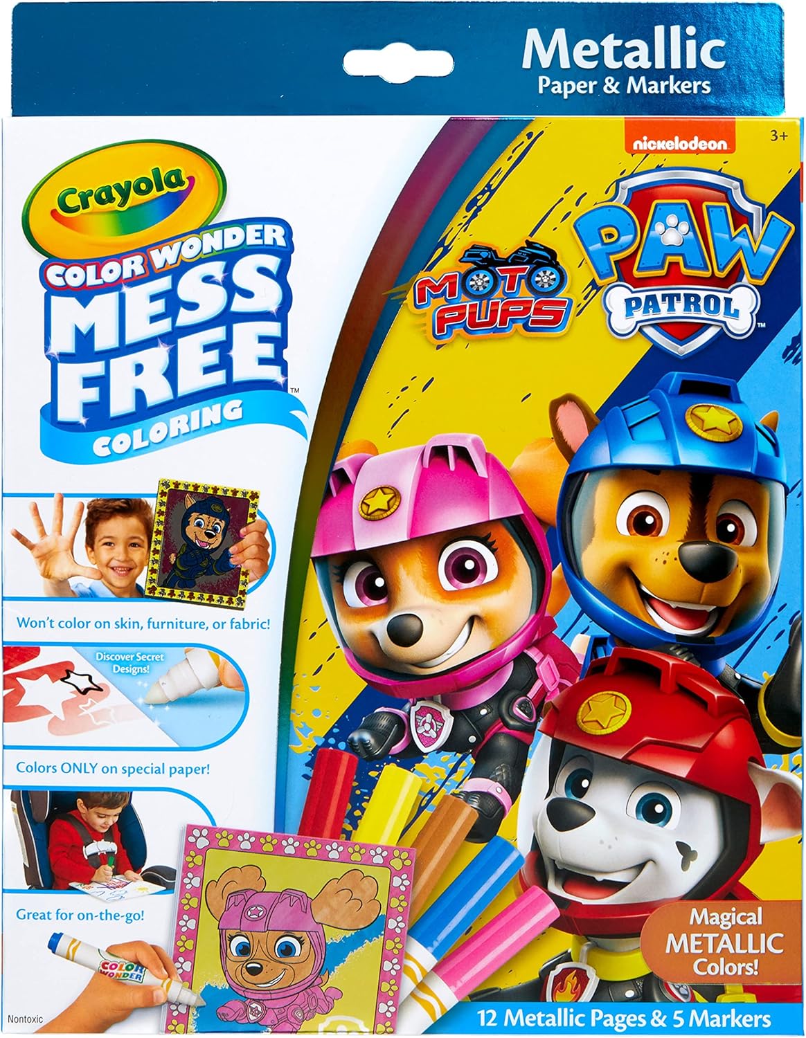 Crayola Paw Patrol Colour Wonder Metallic Mess-Free Colouring Set image 0