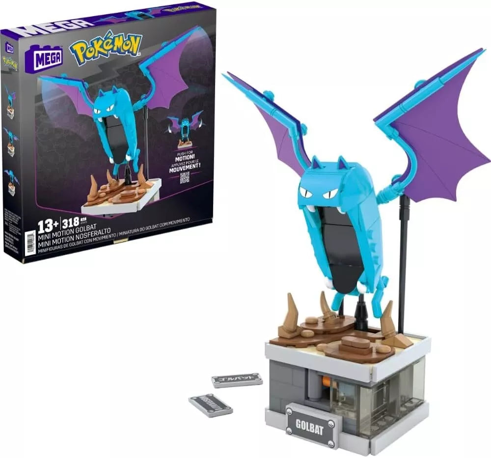 Mega Pokémon Building Toys Set Mini Motion Golbat image 0
