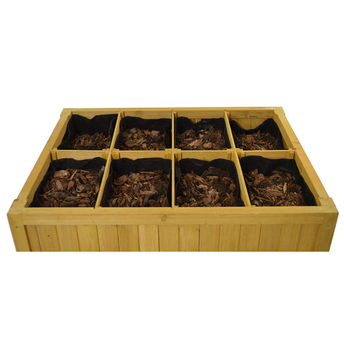 Vegtrug Cedar Wood 80Cm 8 Pocket Herb Garden Planter image 3