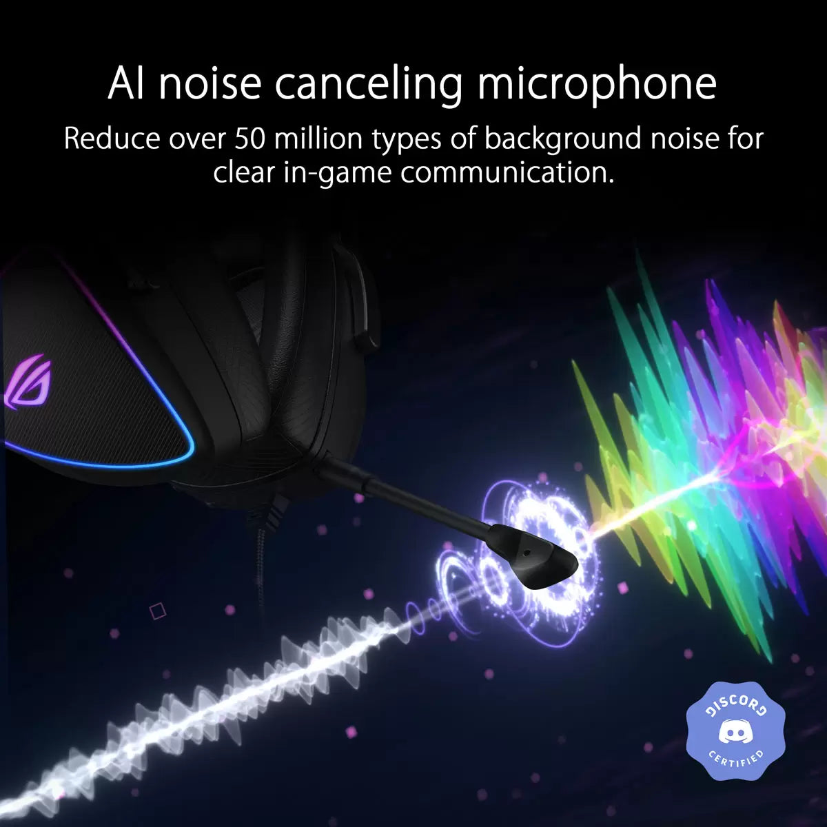 ASUS ROG Delta S Wired RGB Gaming Headset: AI Noise-Cancelling Mic, Hi-Res Audi image 3