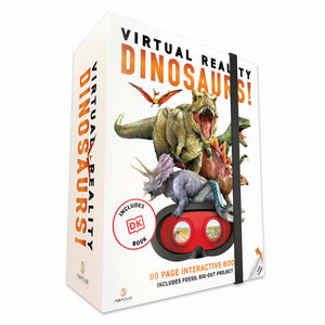 VR Box Set Dinosaur – DK Interactive Book, VR Goggles & T-Rex Fossil Dig Kit image 0